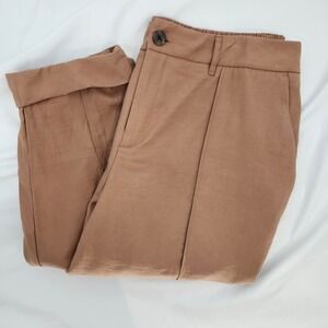 A New Day Womens‎ Rust Brown Cuffed Hem Pants Size 16 Modern Office Casual